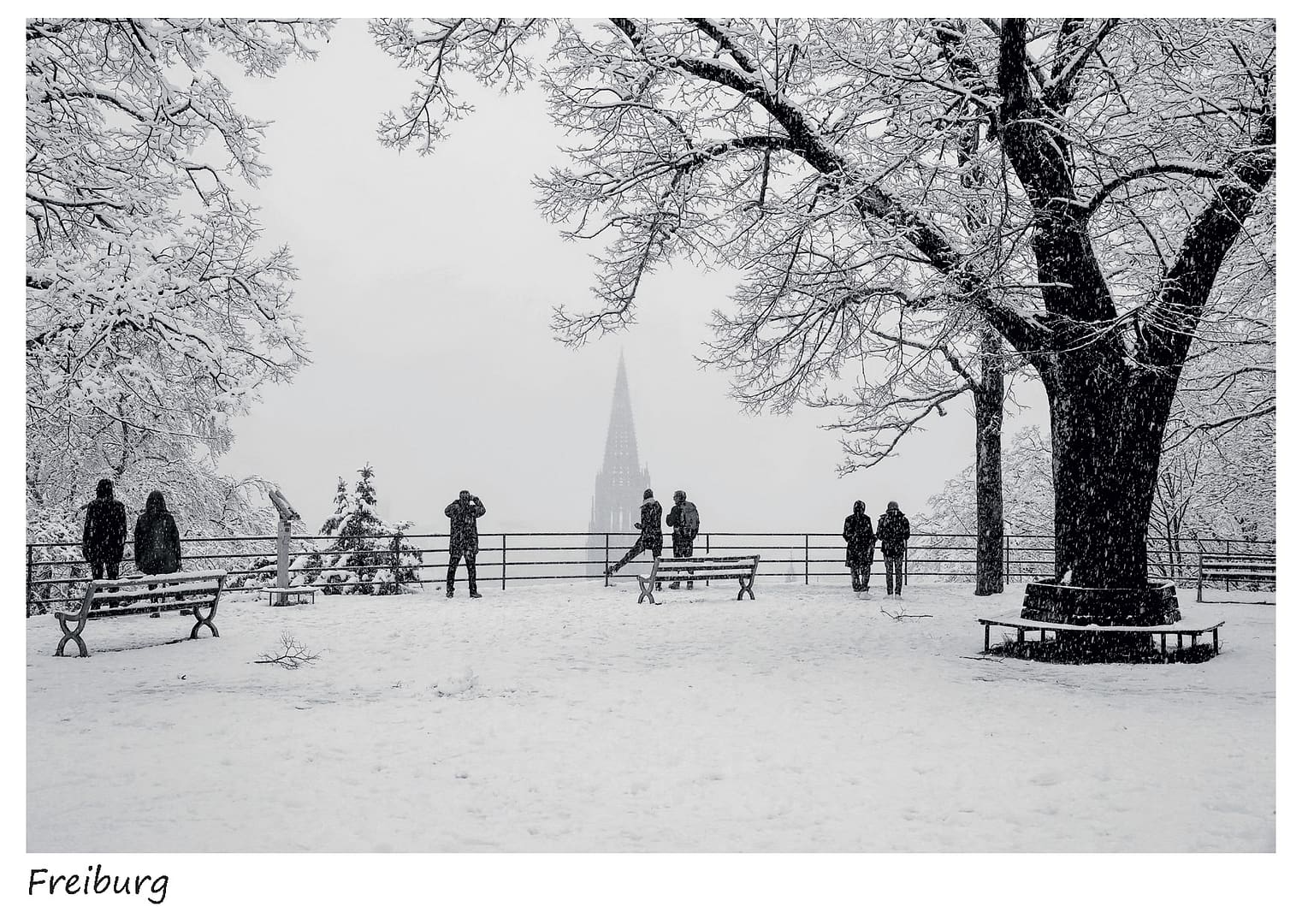 Kanonenplatz im Winter