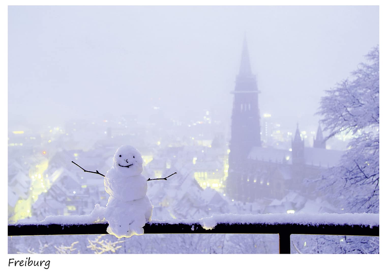 Schneemann auf dem Kanonenplatz