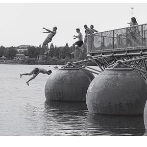 Flugkörper im Seepark