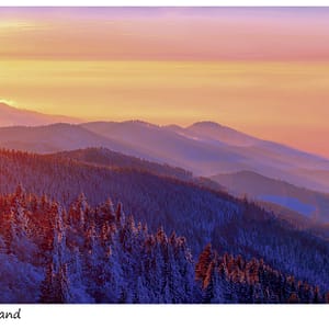 Sonnenuntergang im Winter